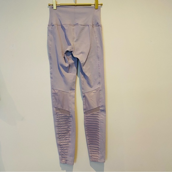ALO Yoga High-Waist Airbrush Moto Legging in Lavender Cloud, Size XS - Picture 7 of 14